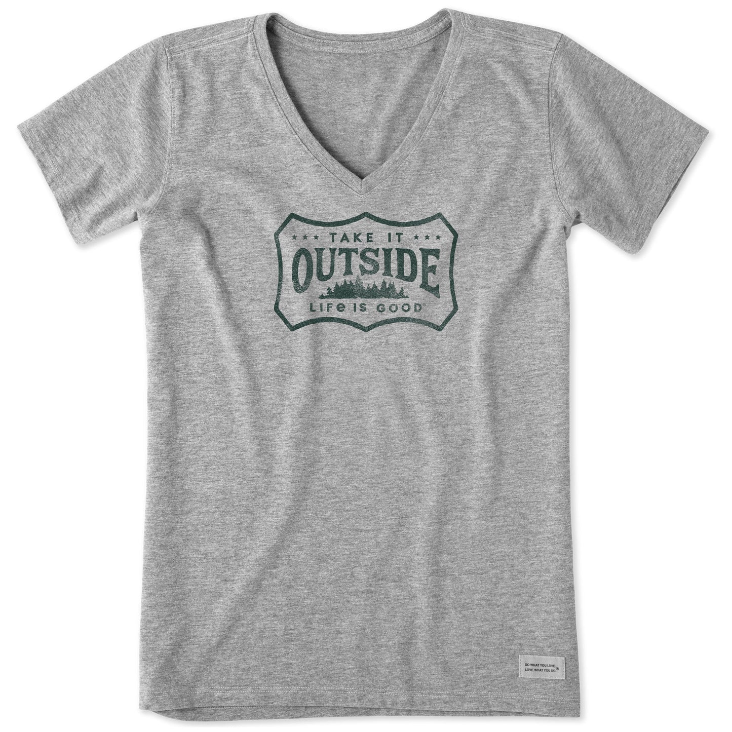 Women's Take it Outside Short Sleeve Vee