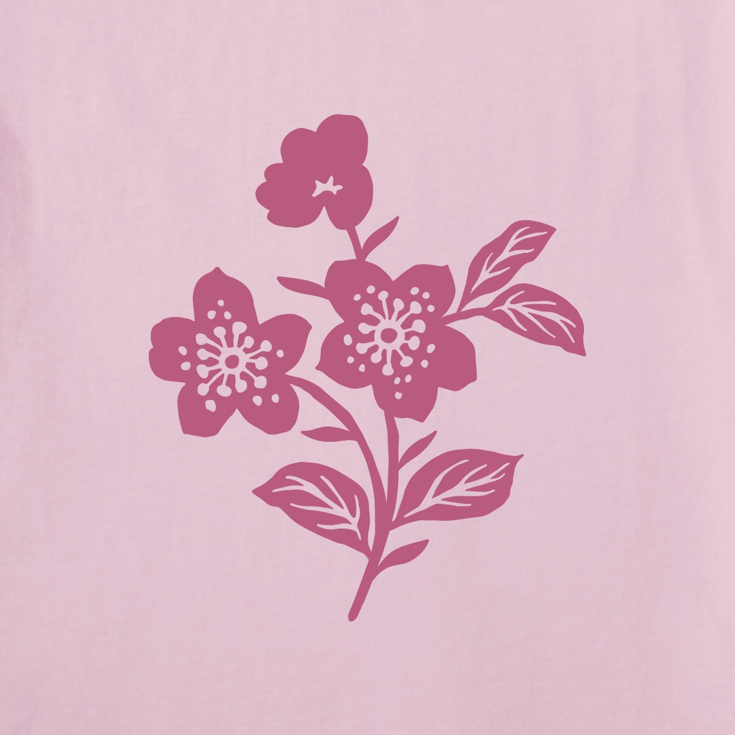 Women's Crafty Wildflowers Short Sleeve Vee