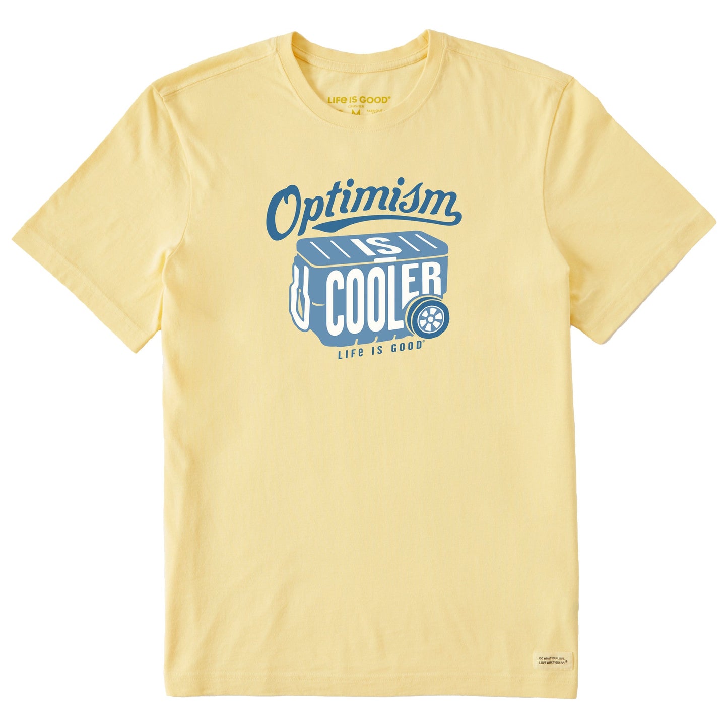 Men's Optimism is Cooler Short Sleeve Crusher Tee