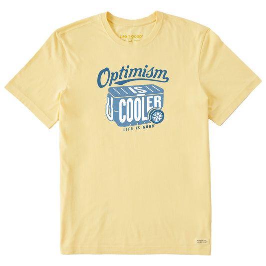 Men's Optimism is Cooler Short Sleeve Crusher Tee