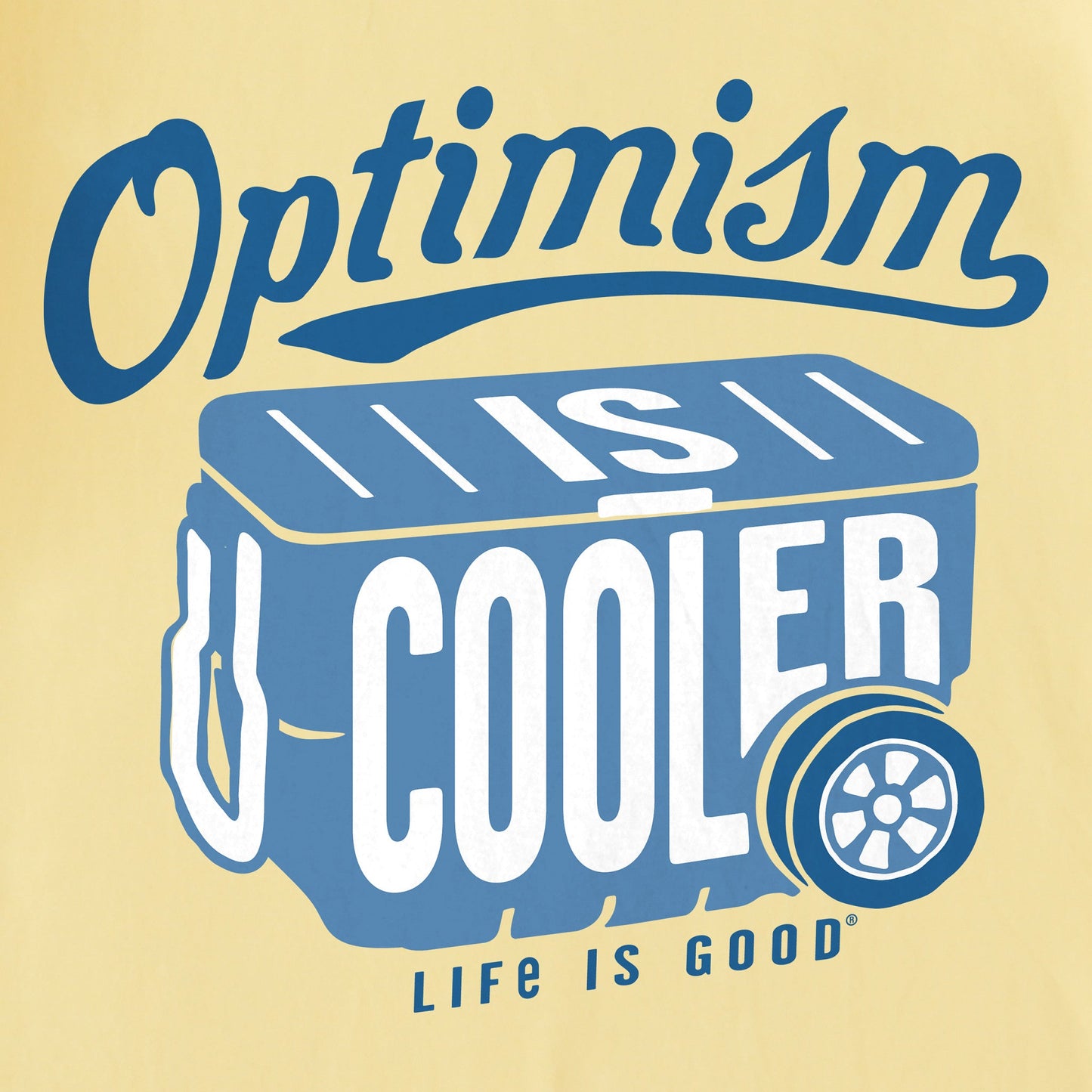 Men's Optimism is Cooler Short Sleeve Crusher Tee
