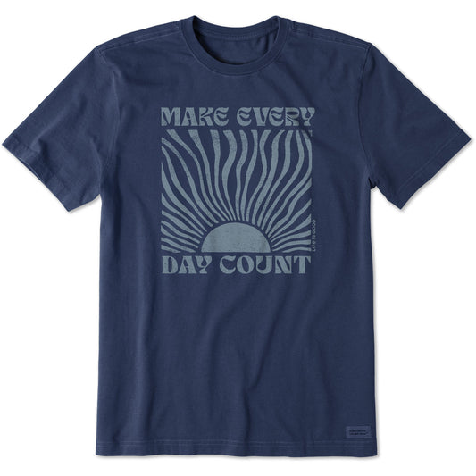 Men's Make Every Day Count Sunrise Short Sleeve Crusher Tee