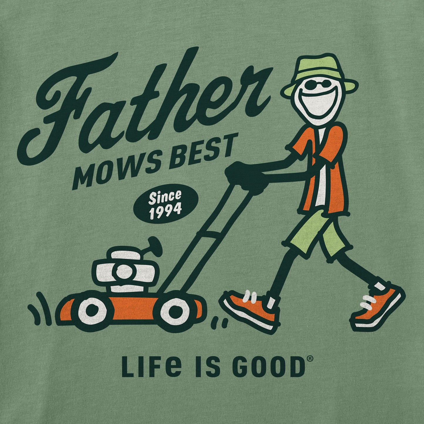 Men's Father Mows Best Short Sleeve Tee
