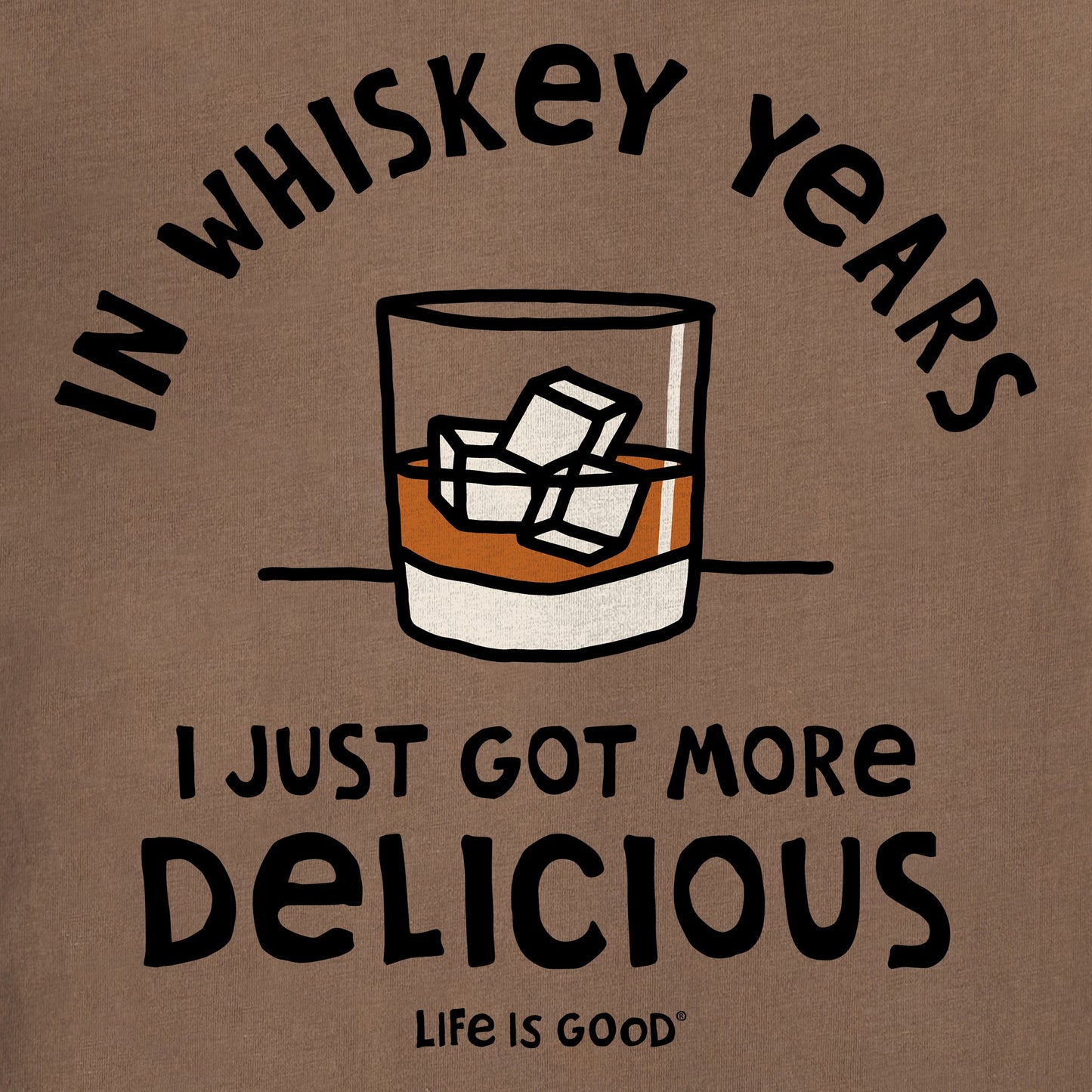 Men's Whiskey Years Short Sleeve Crusher Tee