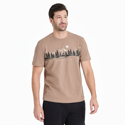 Men's Unplug in the Outdoors Long Short Sleeve Crusher Tee