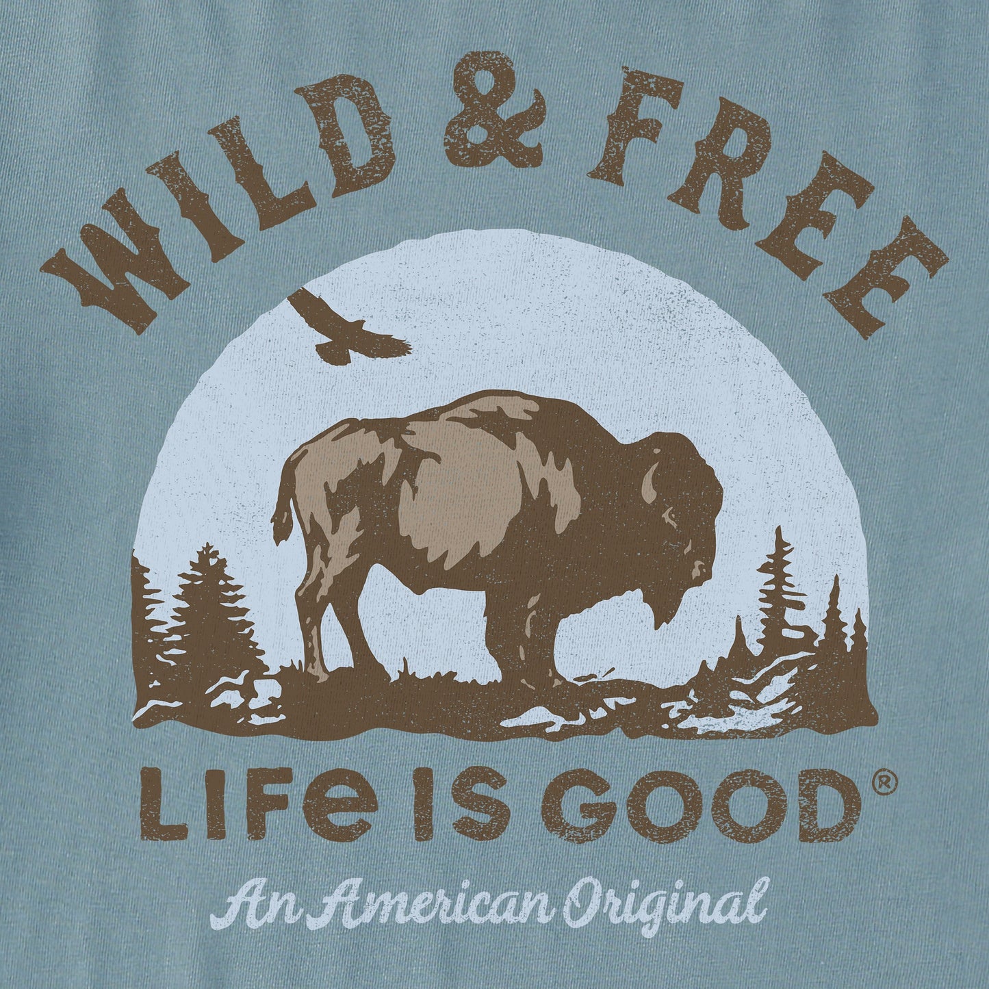 Men's Wild & Free Buffalo Short Sleeve Crusher Tee