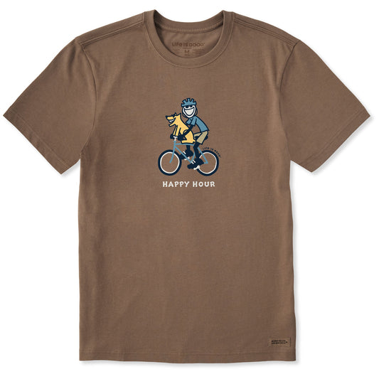 Men's Jake & Rocket Bike Happy Hour Short Sleeve Crusher Tee