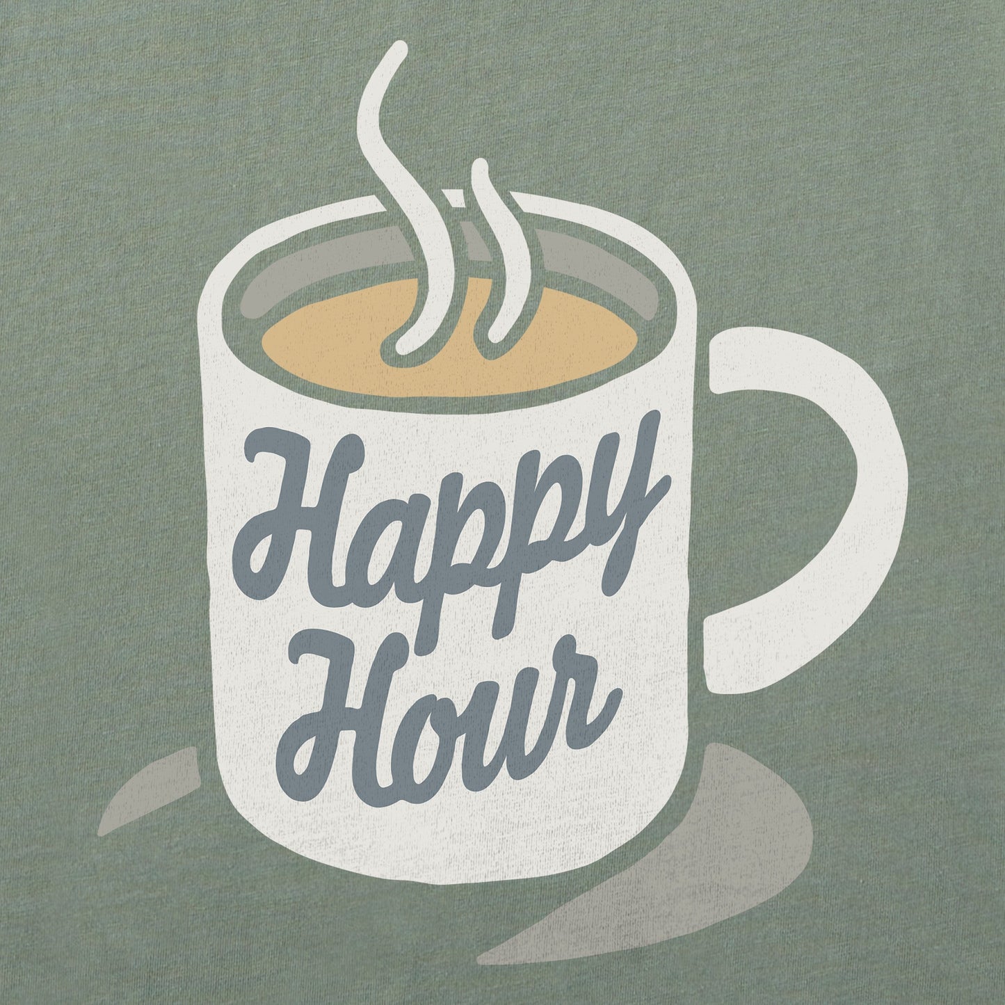 Men's Happy Hour Mug Short Sleeve Crusher Tee