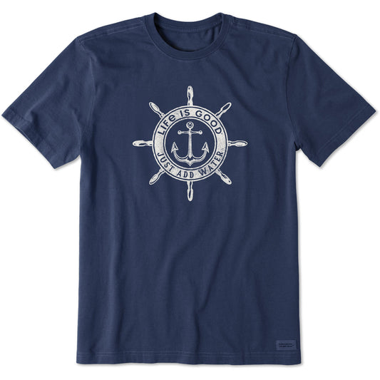 Men's Just Add Water Anchor Compass Short Sleeve Crusher Tee