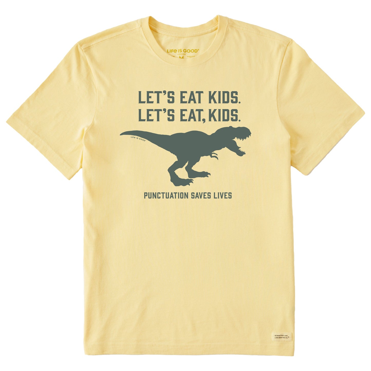 Men's Let's Eat, Kids Trex Short Sleeve Crusher Tee