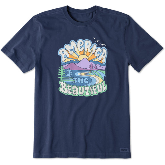 Men's America the Beautiful Short Sleeve Crusher Tee