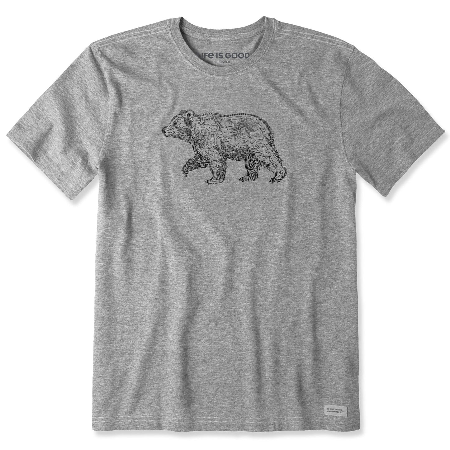 Men's Fineline Bear Short Sleeve Crusher Tee