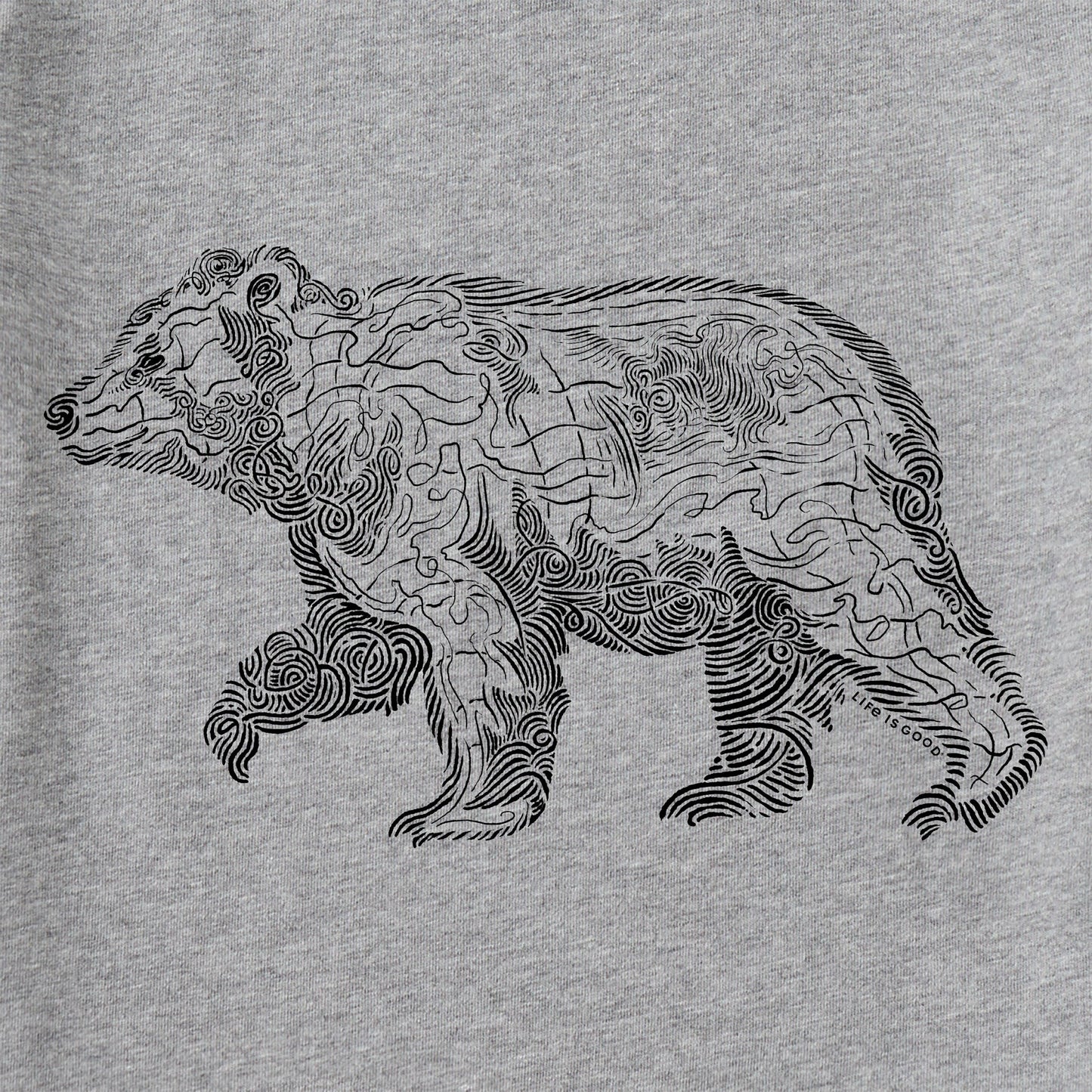 Men's Fineline Bear Short Sleeve Crusher Tee