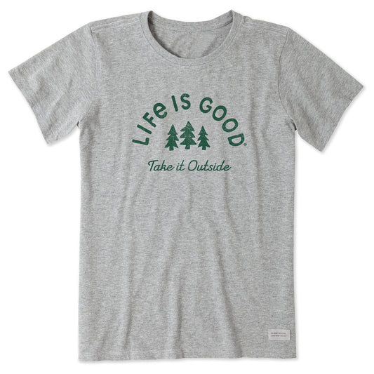 Women's Crafty Take it Outside Trees Short Sleeve Tee