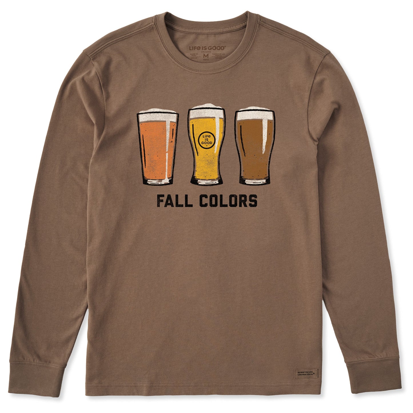 Men's Fall Colors Beer Long Sleeve Crusher Tee