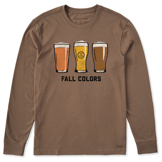 Men's Fall Colors Beer Long Sleeve Crusher Tee