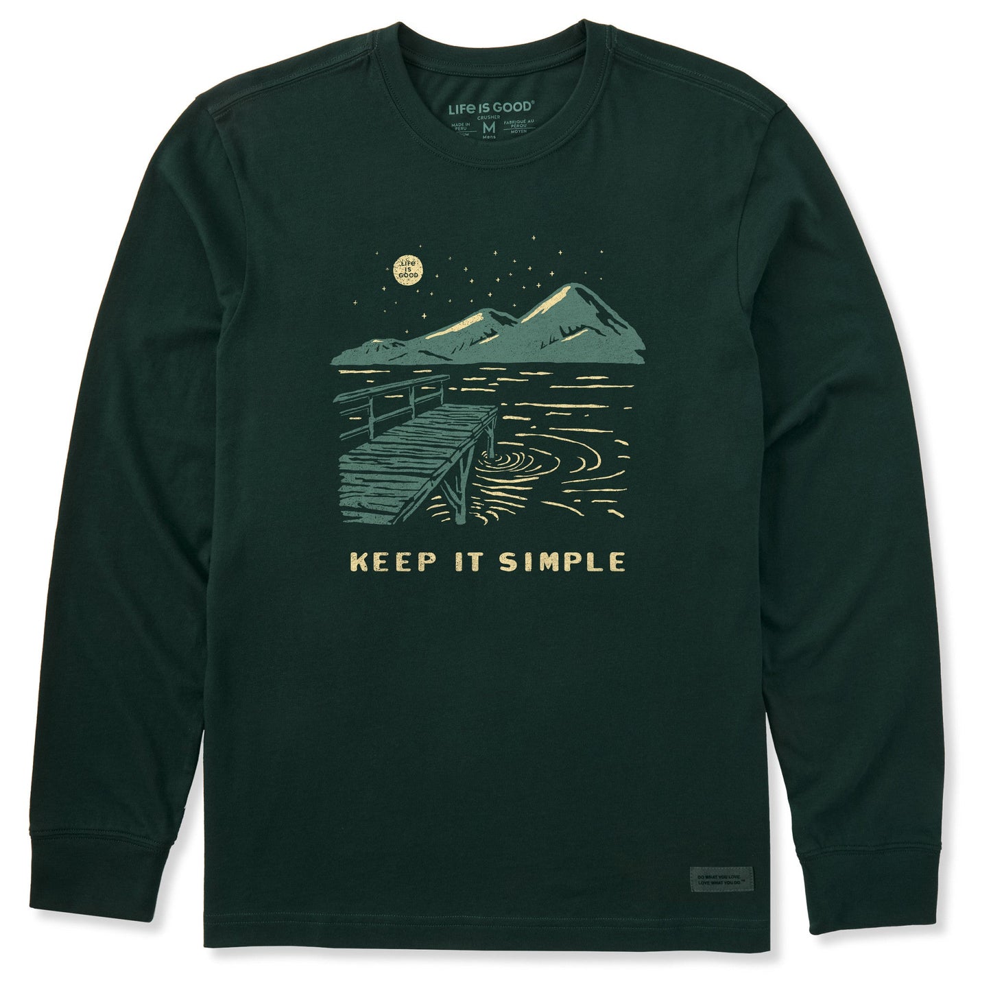 Men's Keep it Simple Dock Long Sleeve Crusher Tee