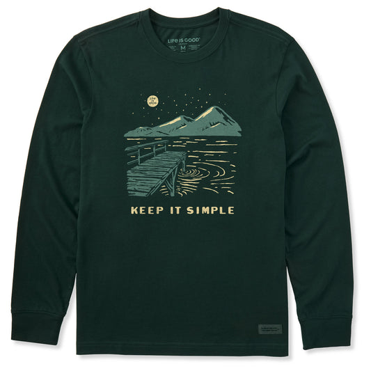 Men's Keep it Simple Dock Long Sleeve Crusher Tee