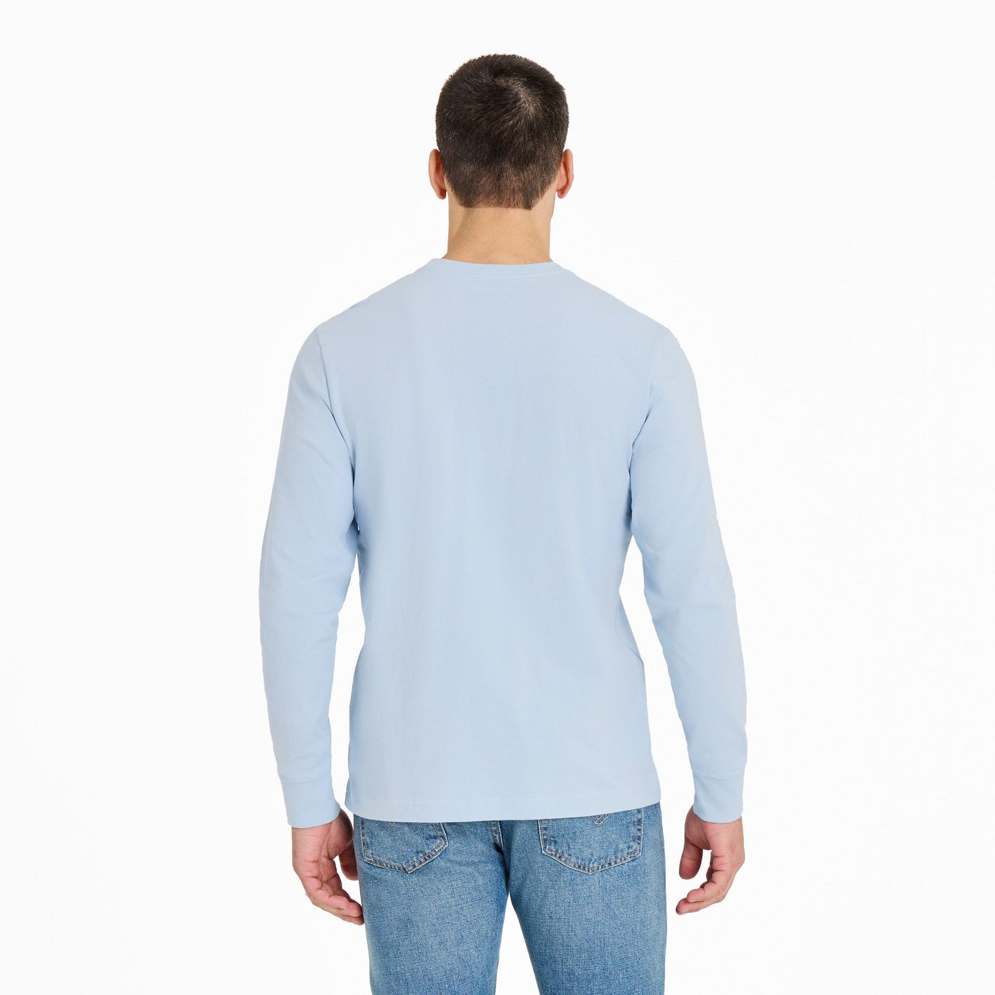 Men's Cool Tree Stripes with Snow Long Long Sleeve Crusher Tee