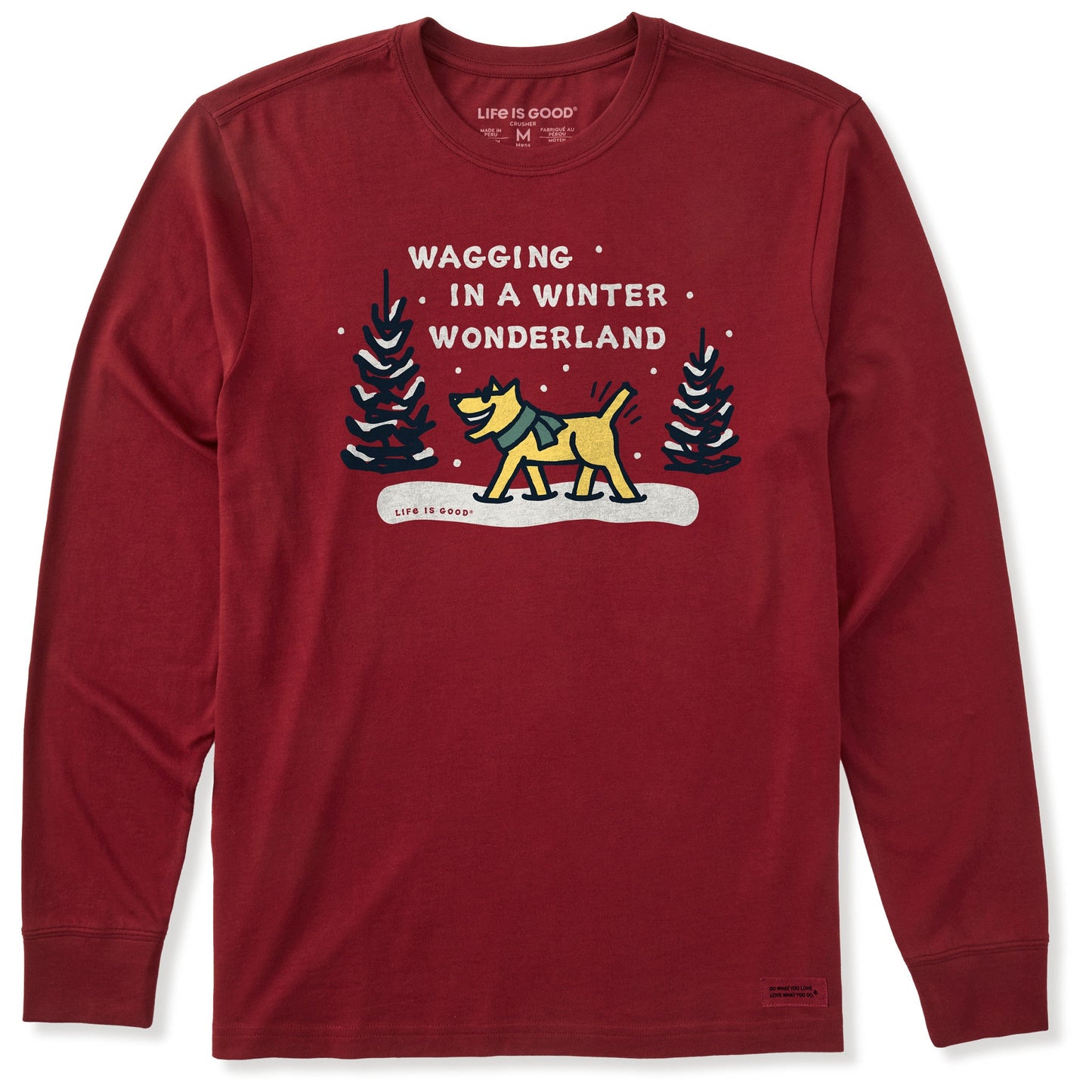 Men's Wagging Wonderland Rocket Long Sleeve Crusher Tee