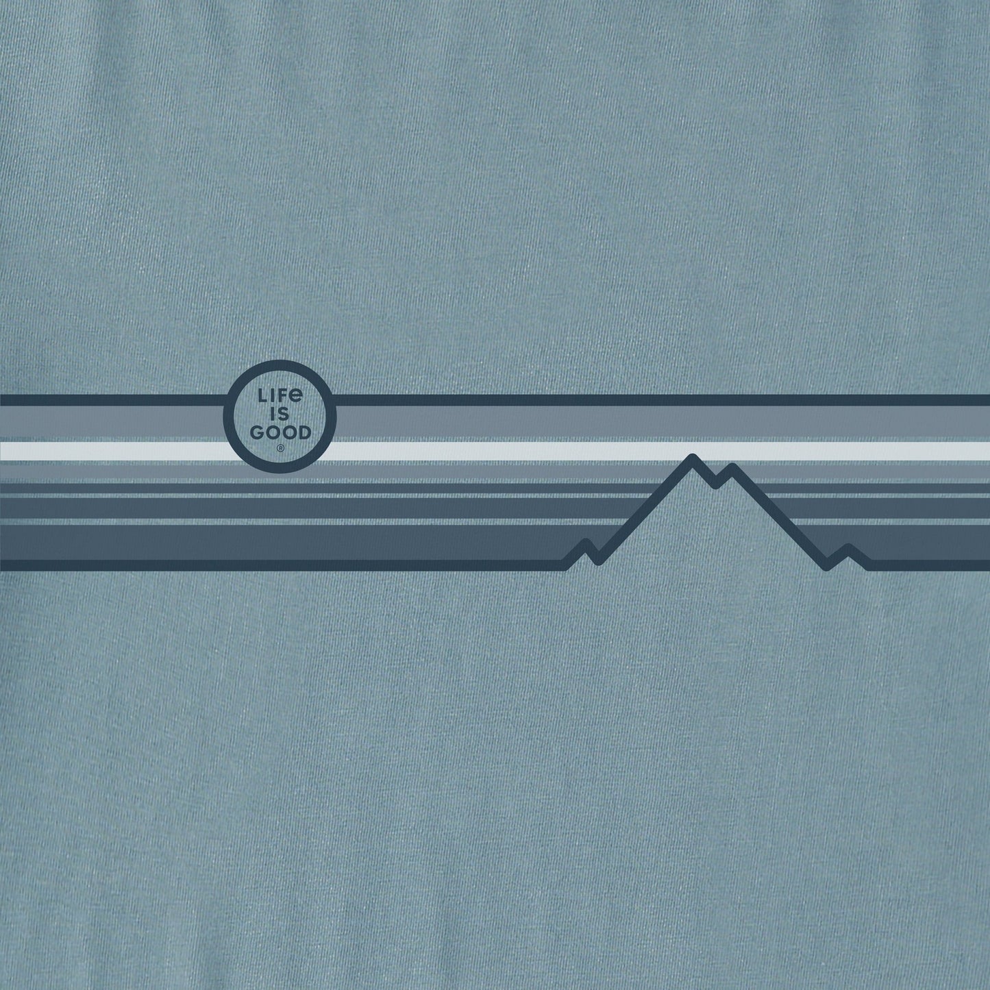 Men's Stripe Mountains Long Long Sleeve Crusher Tee