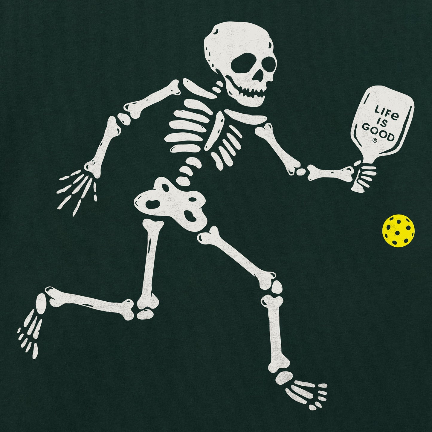 Men's Pickle Skeleton Long Sleeve Crusher Tee