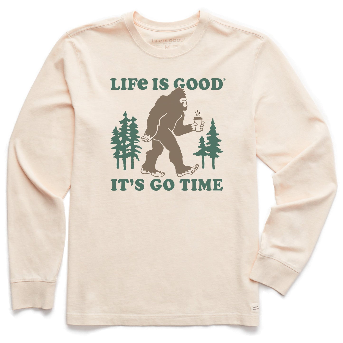 Men's It's Go Time Sasquatch Long Sleeve Crusher Tee