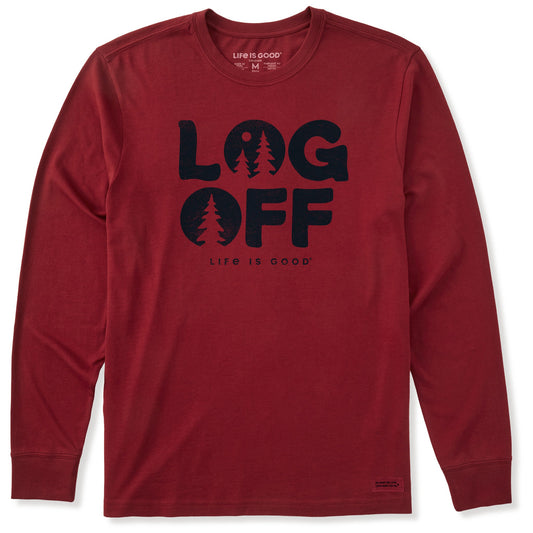 Men's Clean Log Off Long Sleeve Crusher Tee