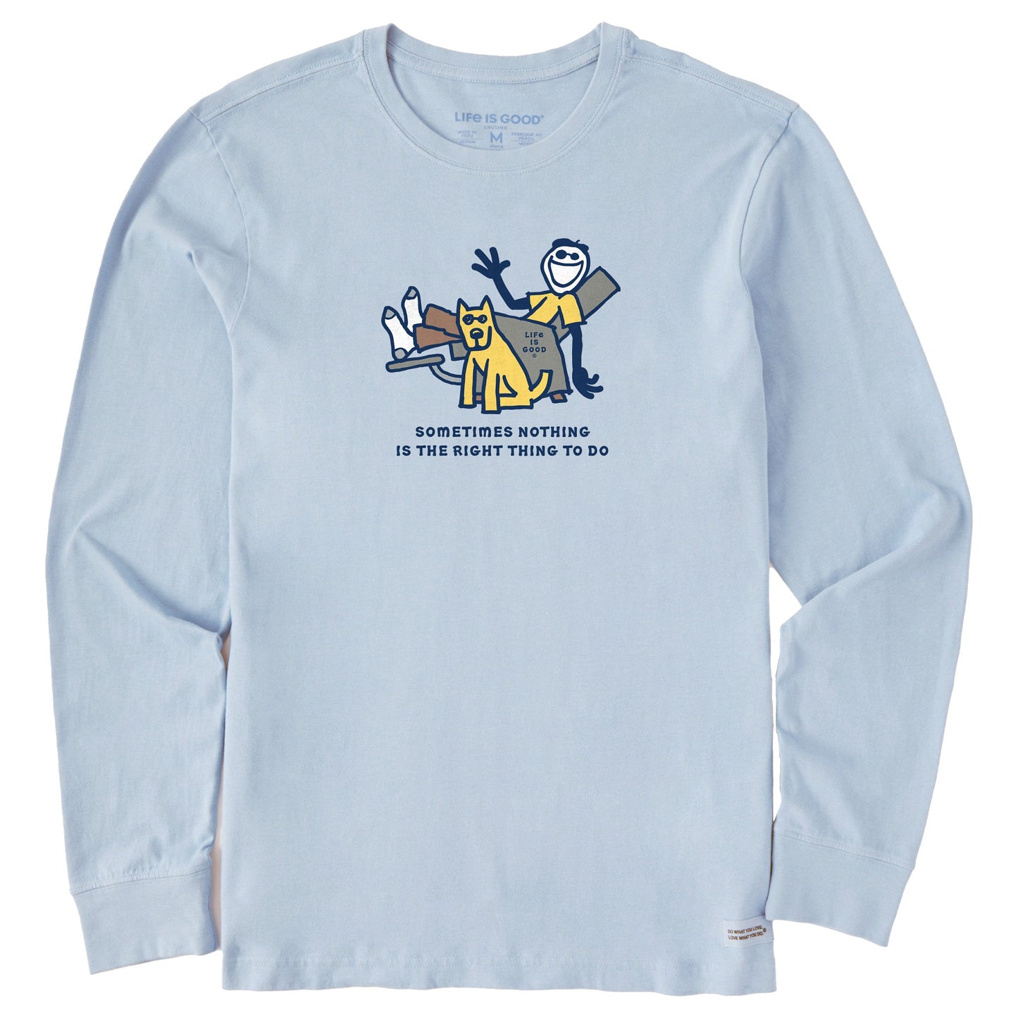 Men's Jake & Rocket Right Thing To Do Long Sleeve Crusher Tee
