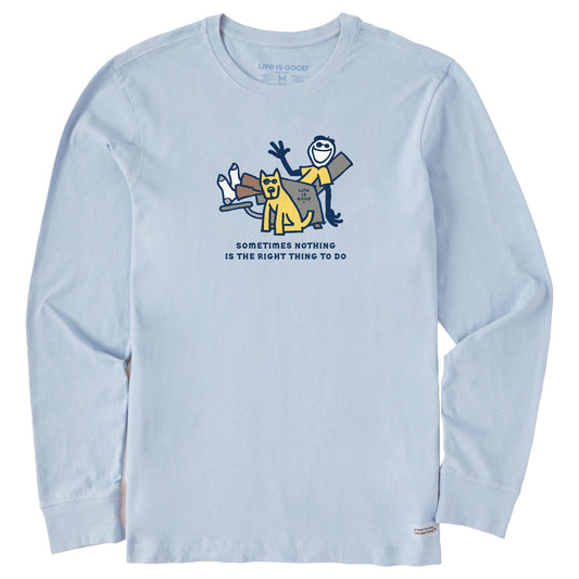 Men's Jake & Rocket Right Thing To Do Long Sleeve Crusher Tee