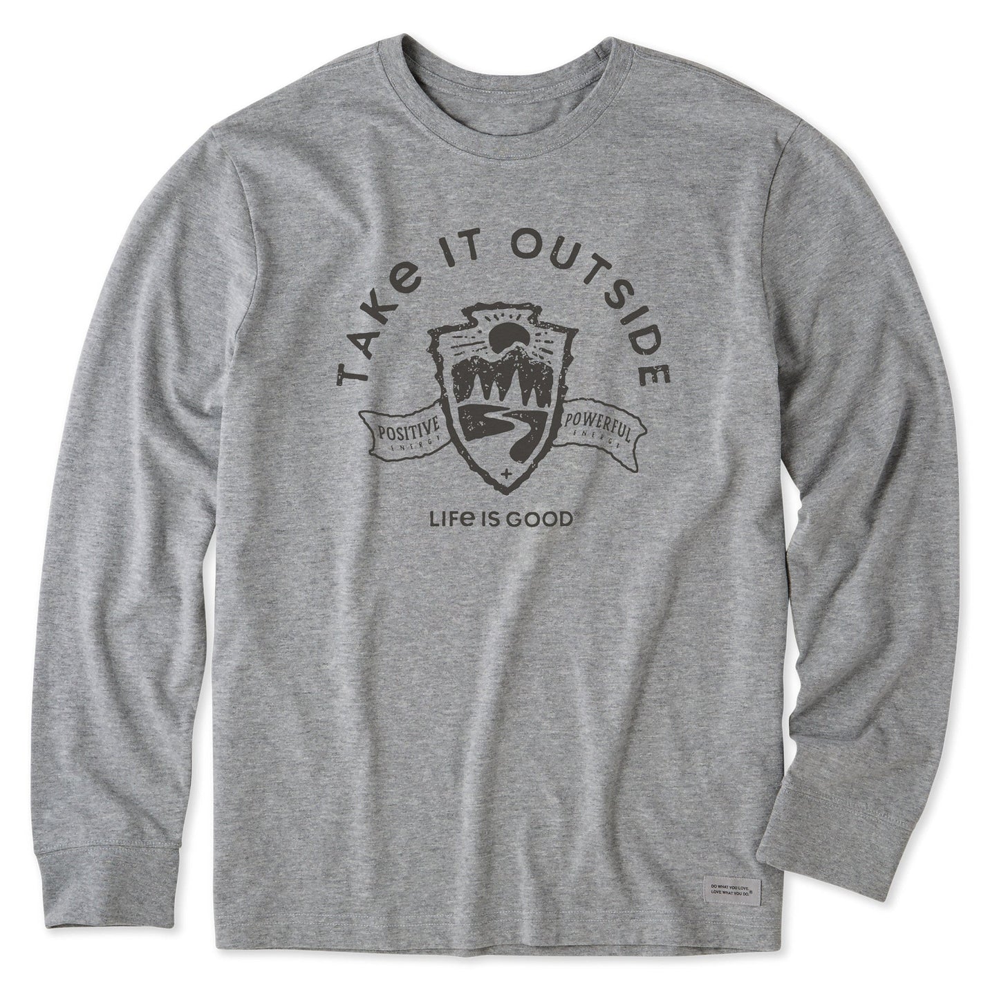 Men's Take it Outside Emblem Long Sleeve Crusher Tee