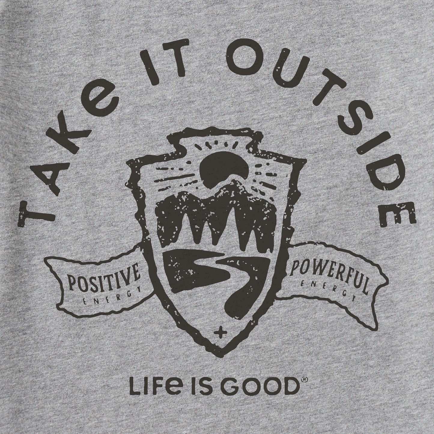 Men's Take it Outside Emblem Long Sleeve Crusher Tee