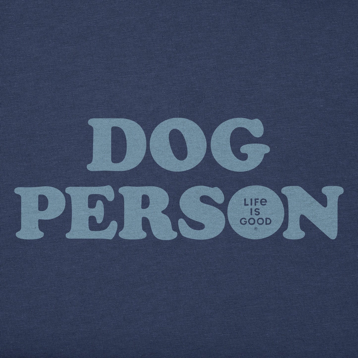 Men's Dog Person Text Long Sleeve Crusher Tee