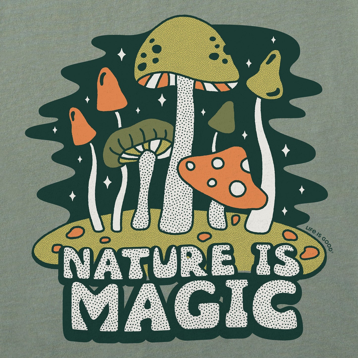 Men's Nature is Magic Mushrooms Short Sleeve Tee