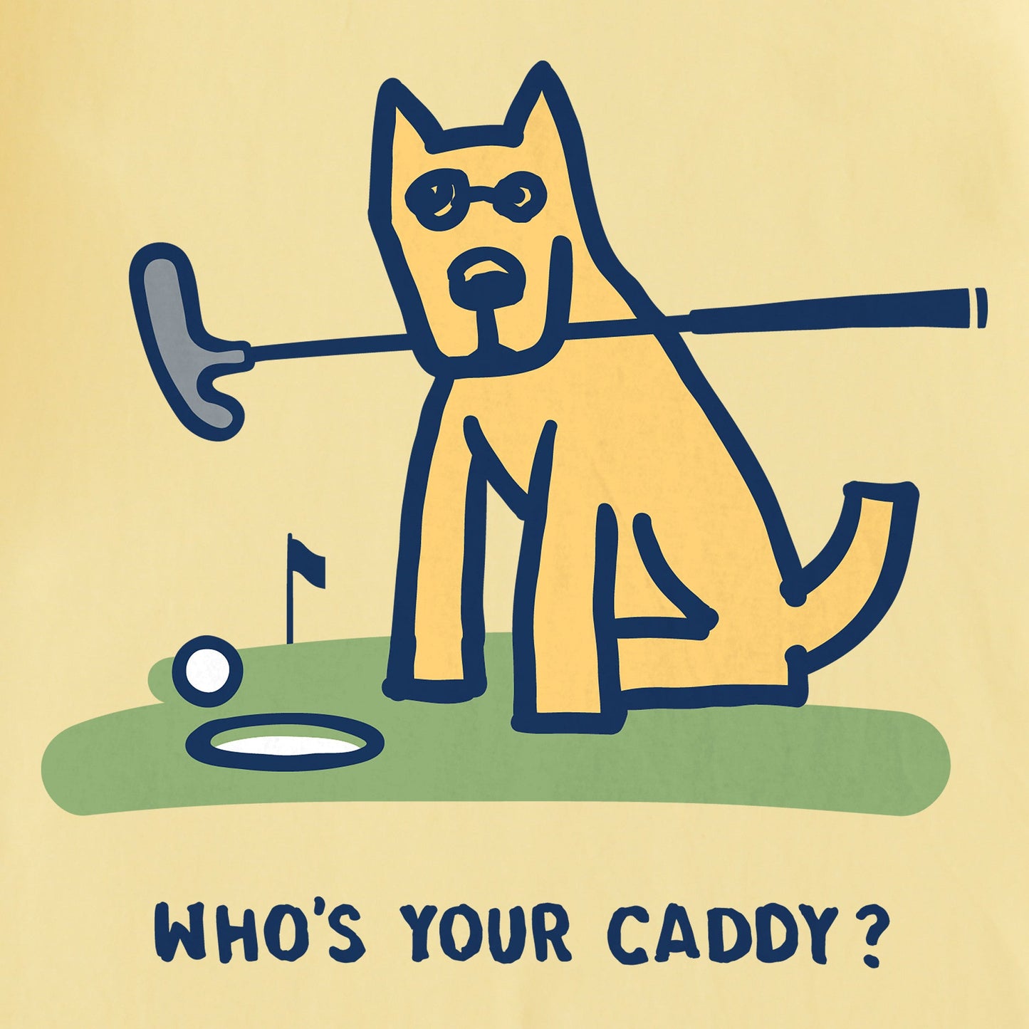Men's Rocket Who's Your Caddy Golf Short Sleeve Tee