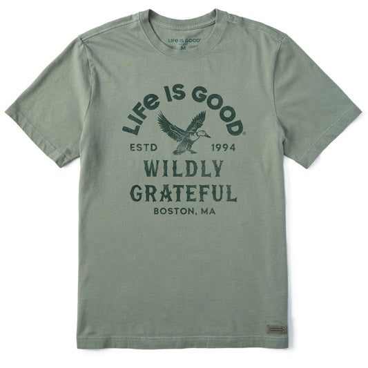 Men's Wildly Grateful Mallard Short Sleeve Crusher Tee