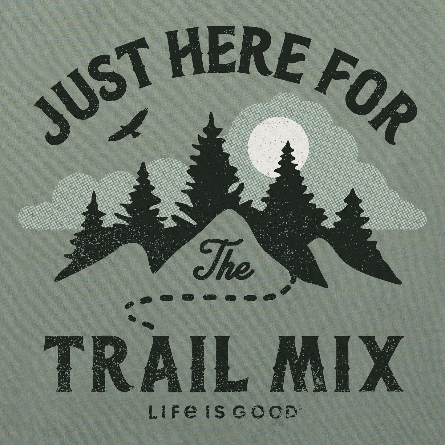 Men's just here for the Trail Mix Short Sleeve Tee