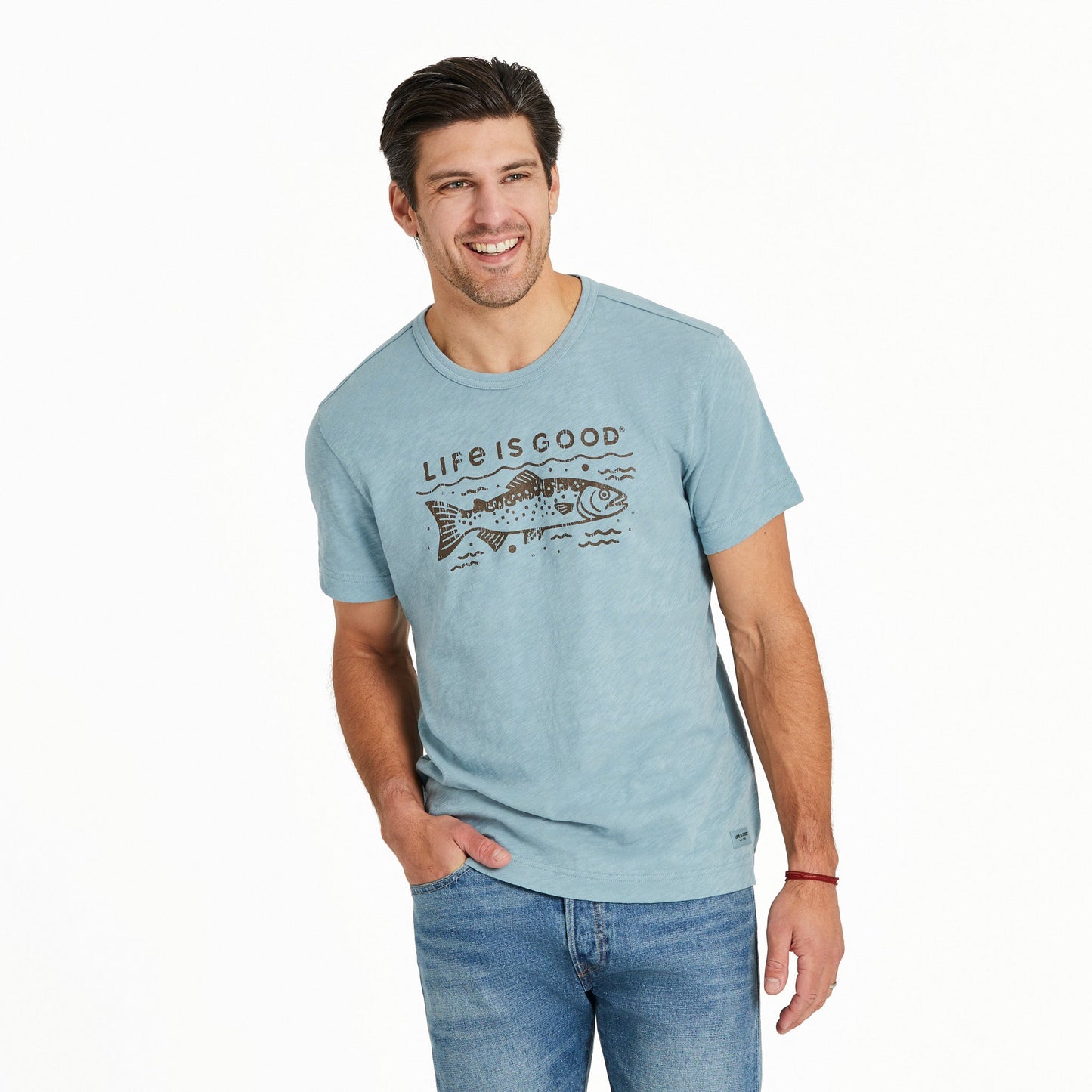 Men's Crafty Trout Slub Slim Fit Tee