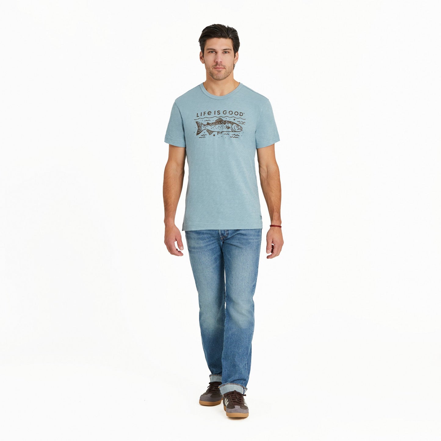 Men's Crafty Trout Slub Slim Fit Tee