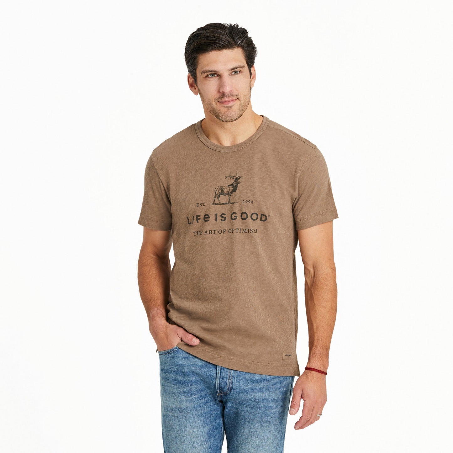 Men's Art of Optimism Buck Slub Slim Fit Tee