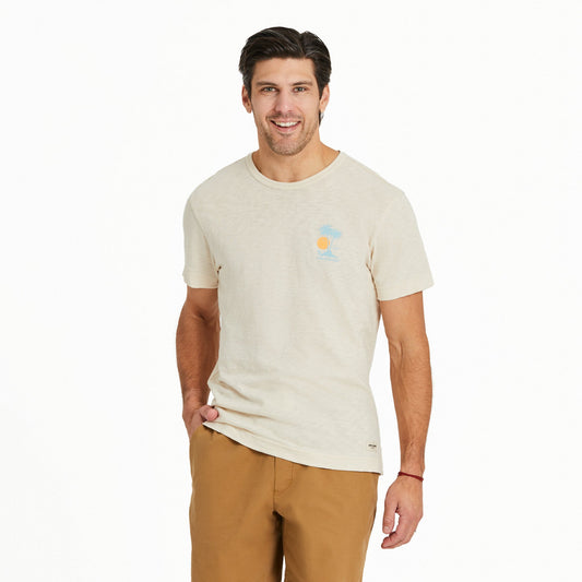 Men's Life isn't Easy Palms Slub Slim Fit Tee