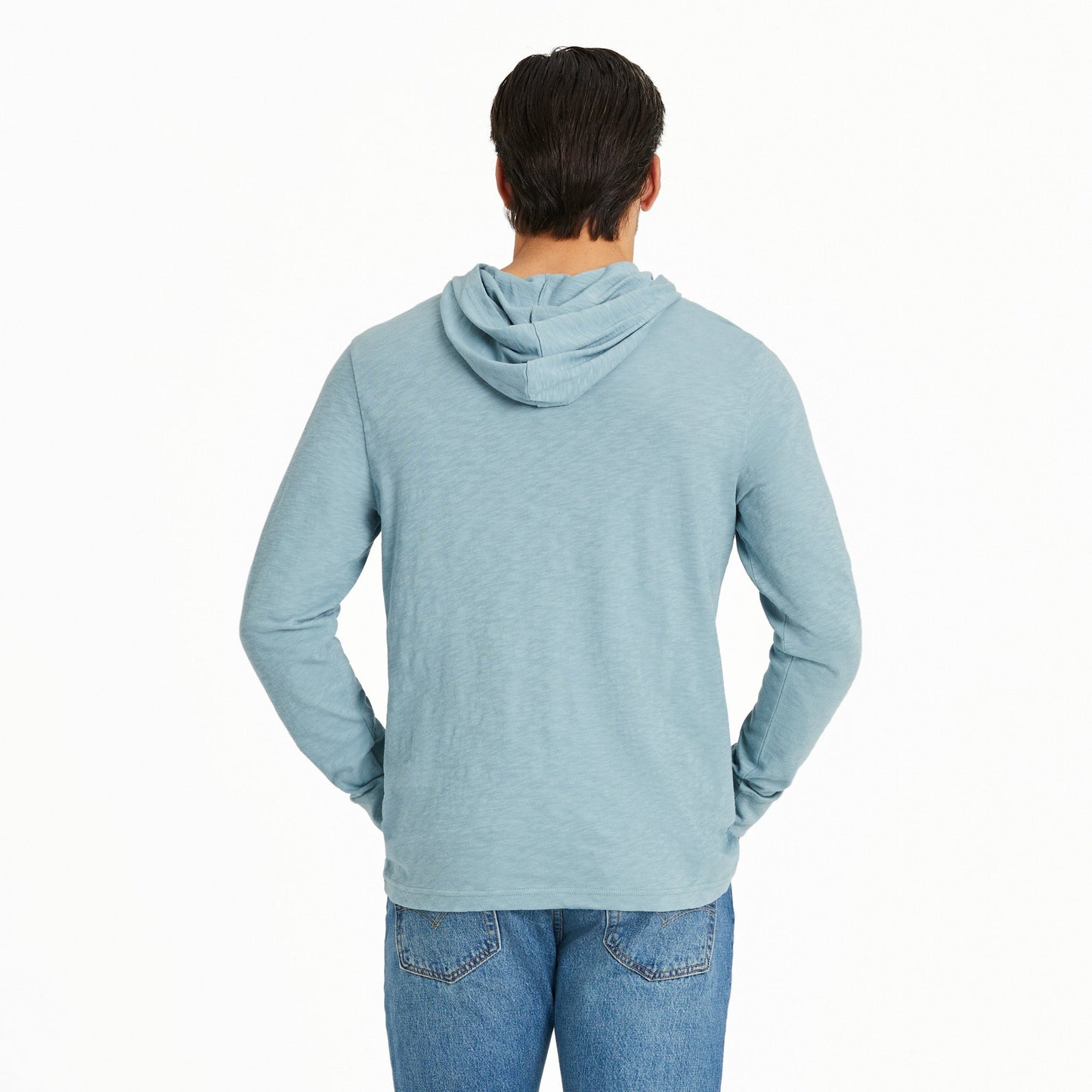 Men's Art of Optimism Truck w Guitar Long Sleeve Slub Hoodie