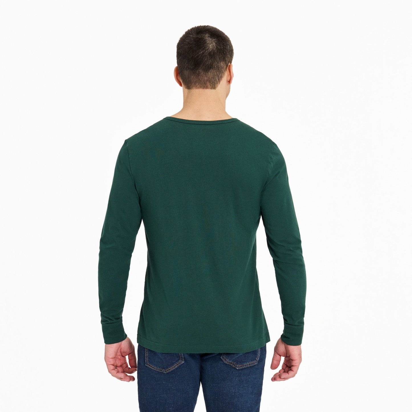 Men's Solid Long Sleeve Crusher-LITE Slim Fit Henley