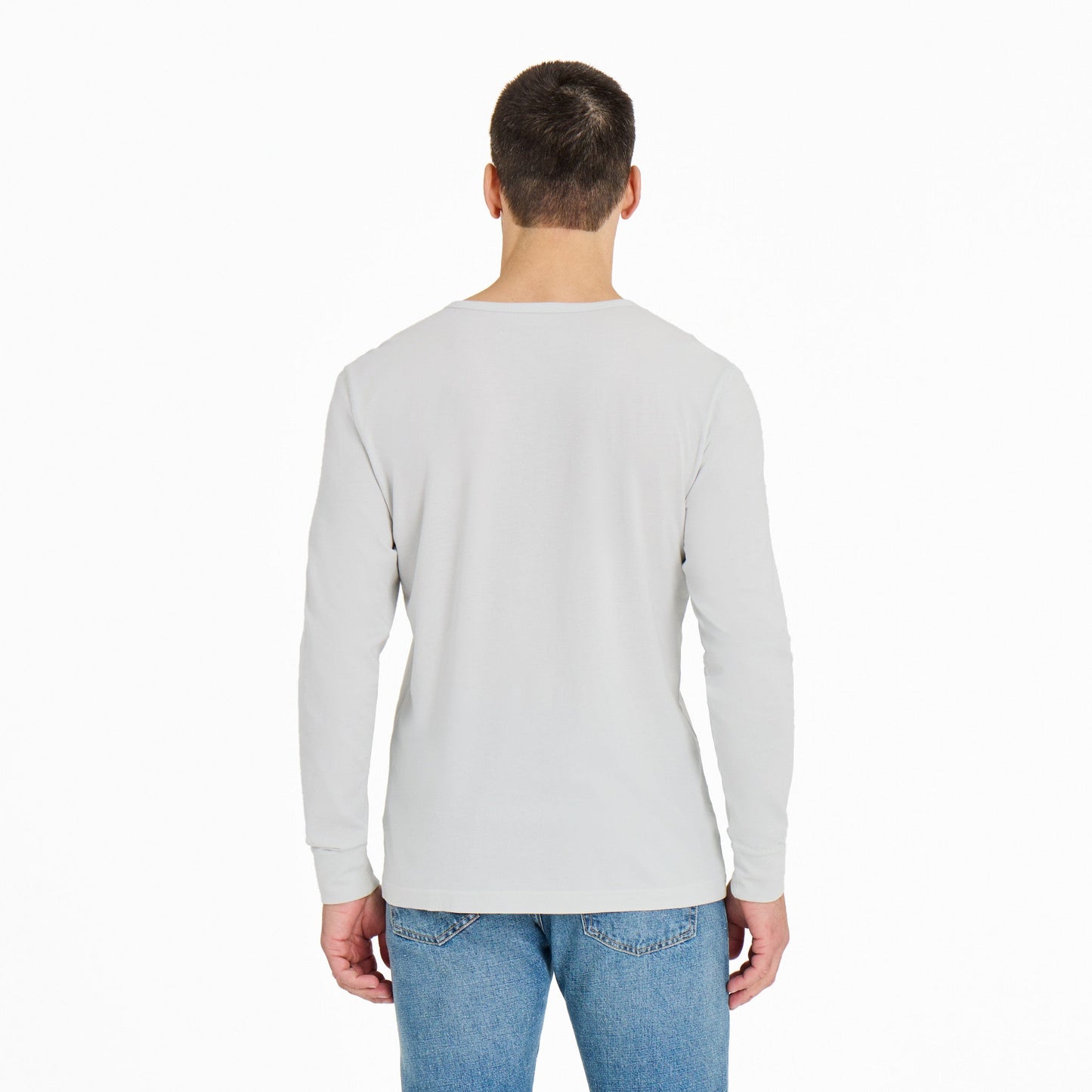 Men's Solid Long Sleeve Crusher-LITE Slim Fit Henley