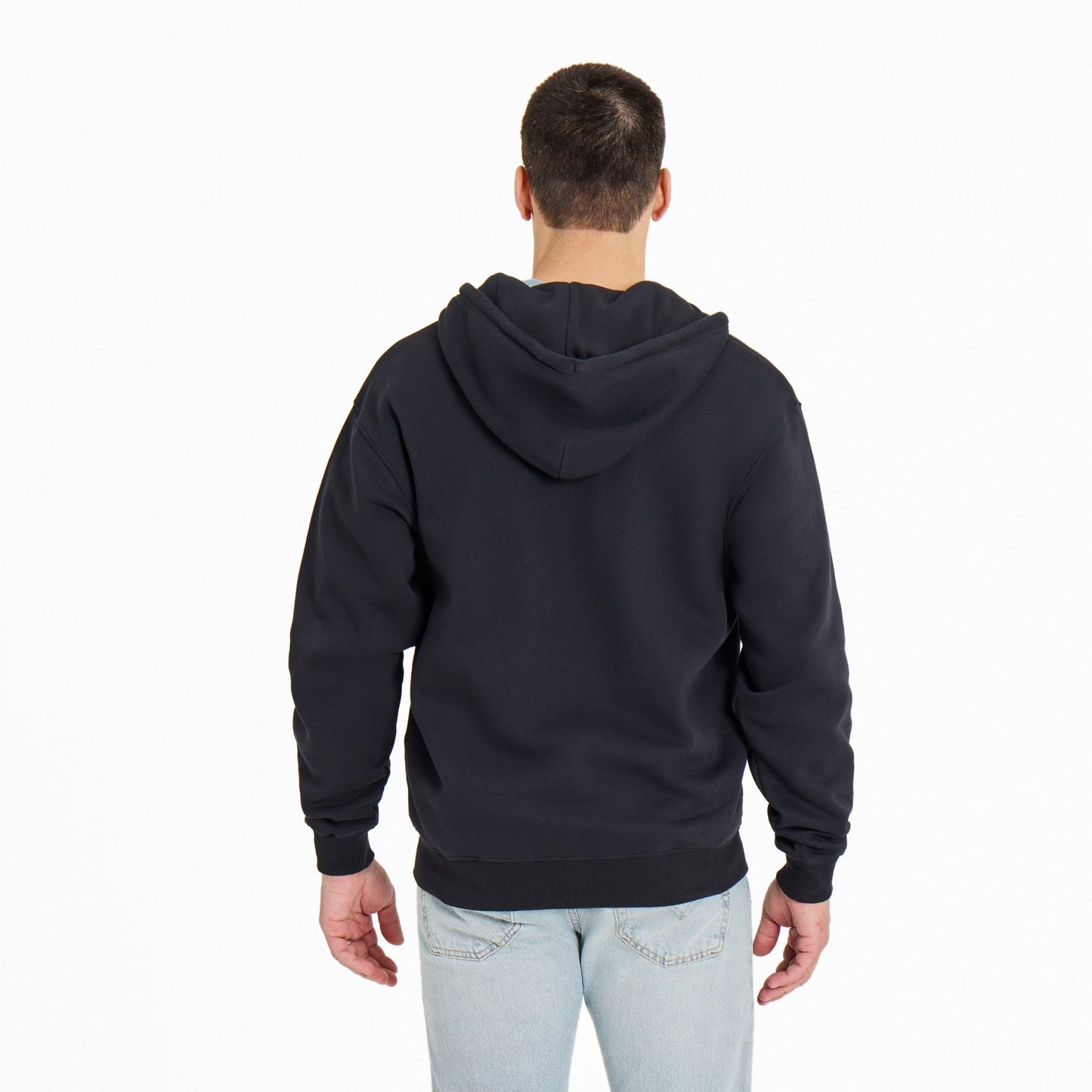 Men's Crafty LIG Stacked Good Vibes Fleece Zip Hoodie