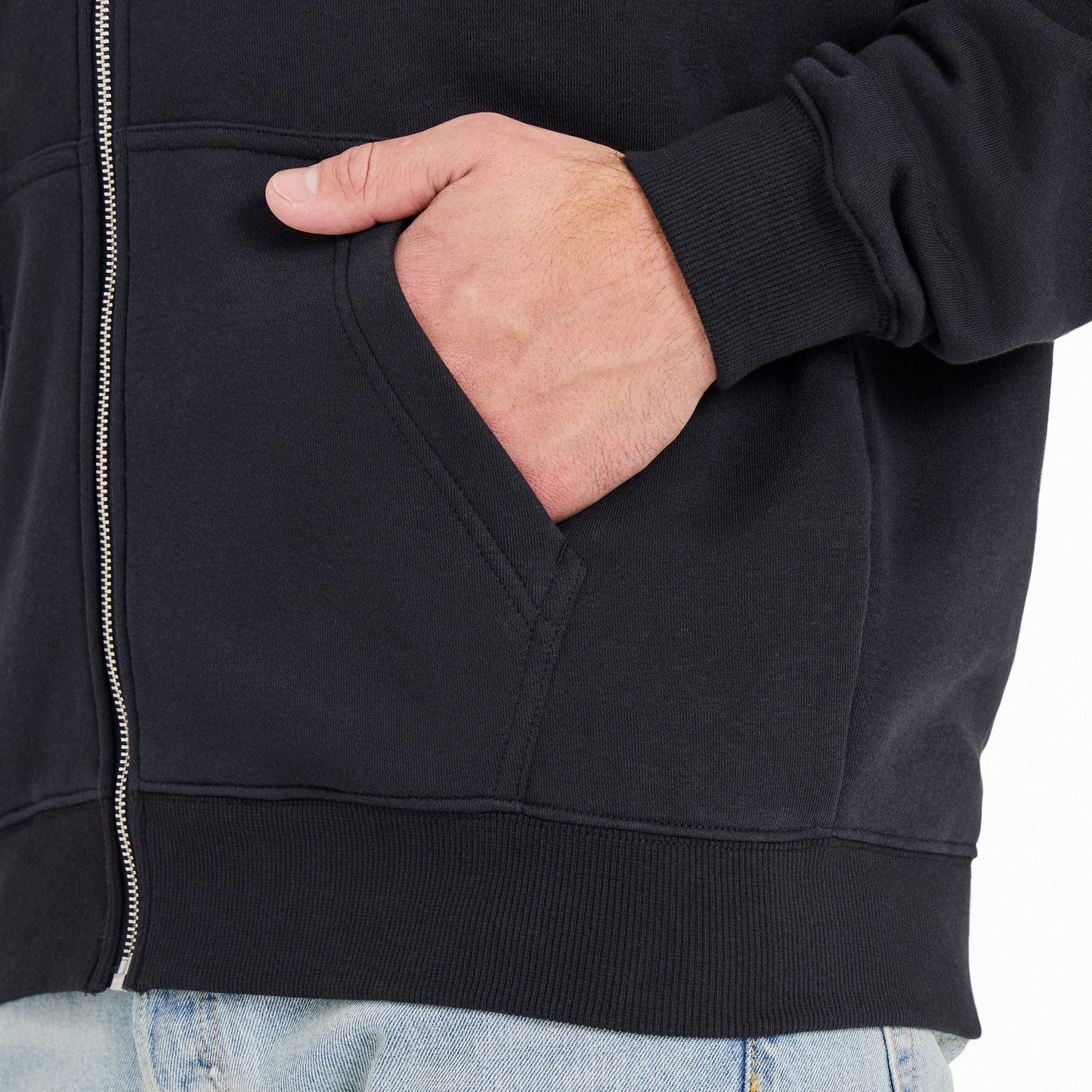 Men's Crafty LIG Stacked Good Vibes Fleece Zip Hoodie