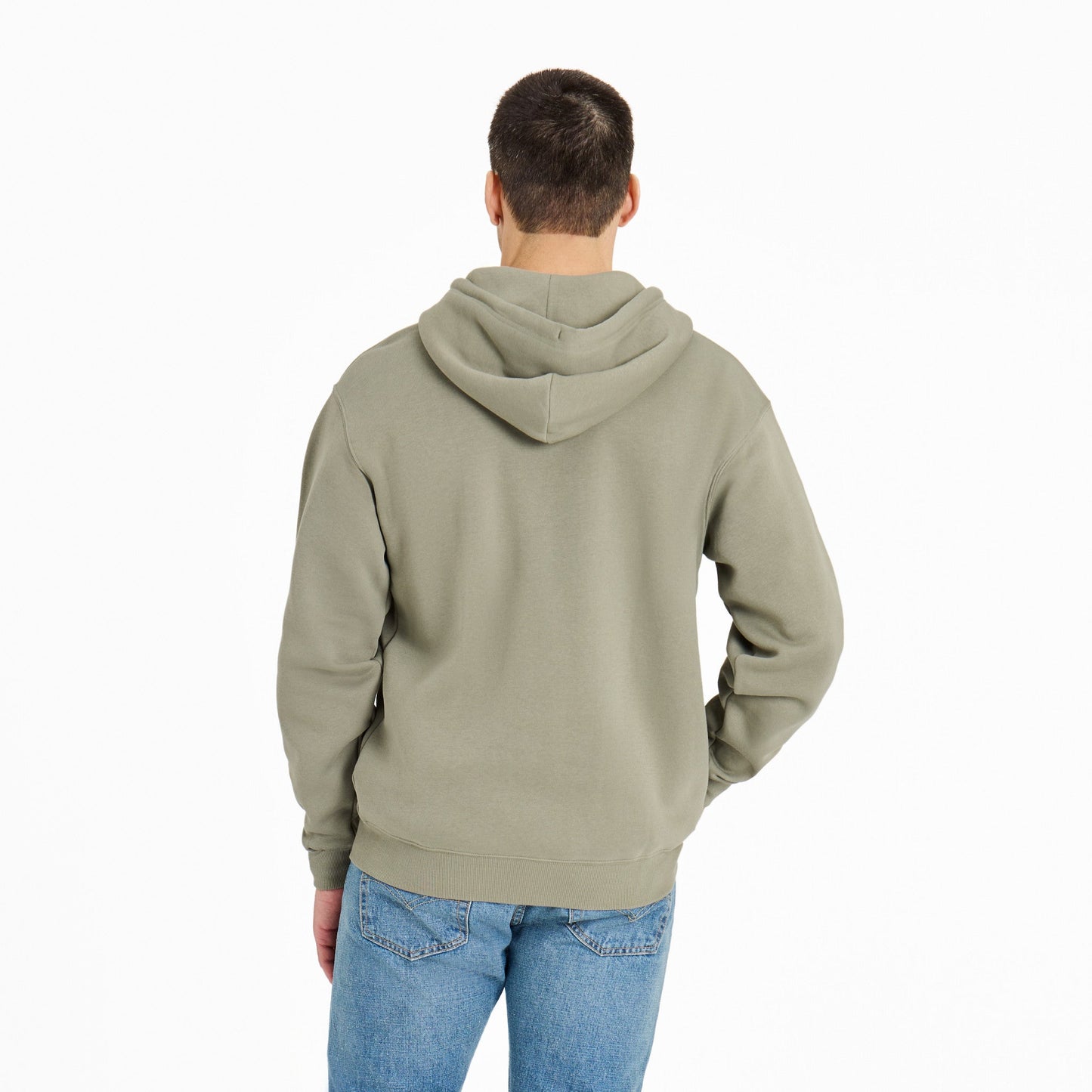 Men's Crafty LIG Stacked Good Vibes Fleece Zip Hoodie