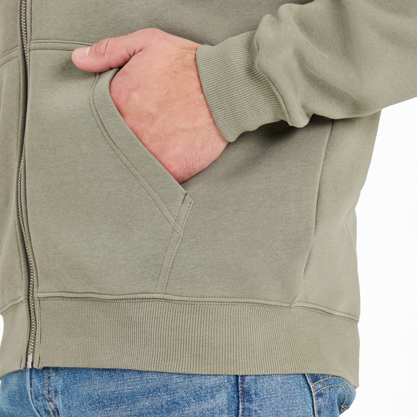 Men's Crafty LIG Stacked Good Vibes Fleece Zip Hoodie