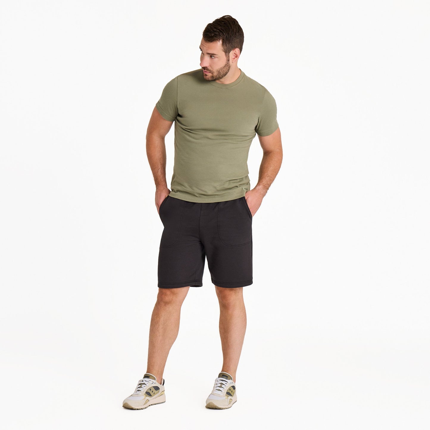 Men's Solid Good Vibes Fleece Shorts