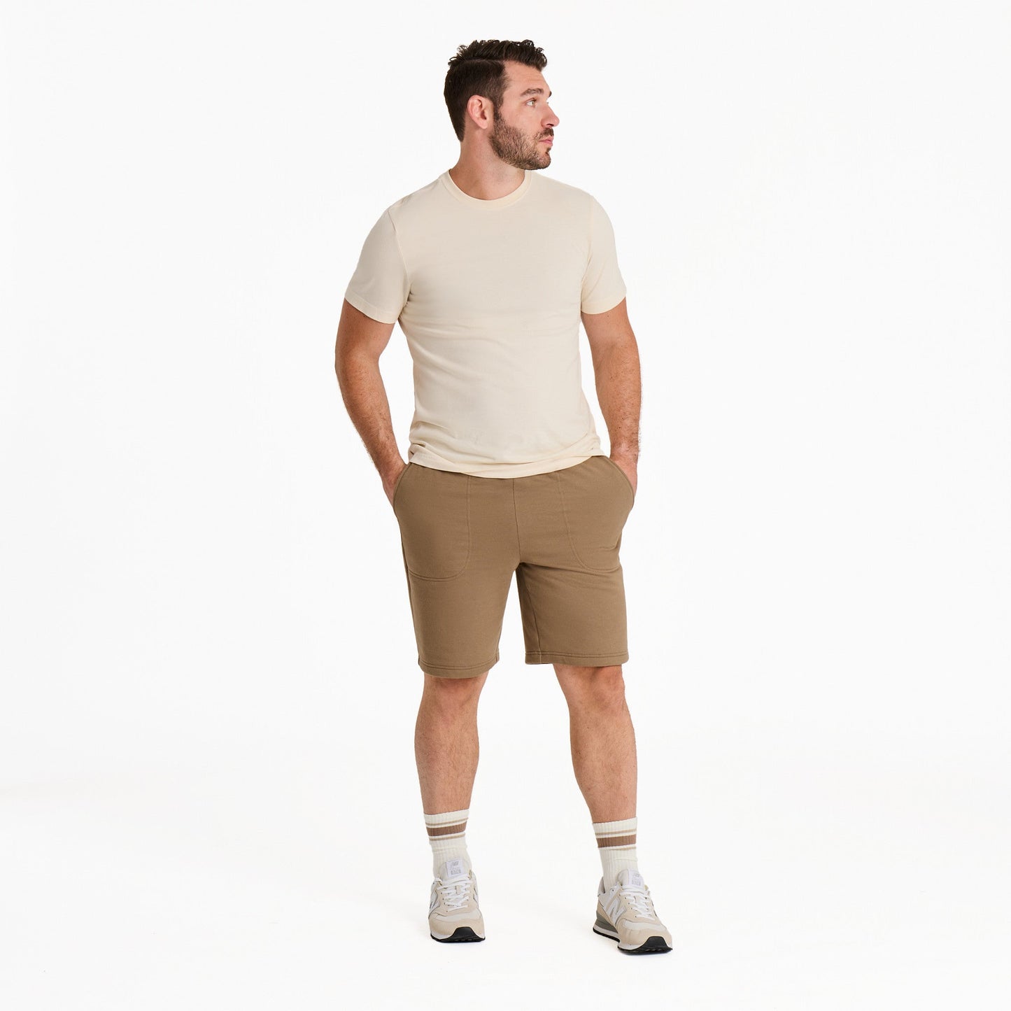 Men's Solid Good Vibes Fleece Shorts